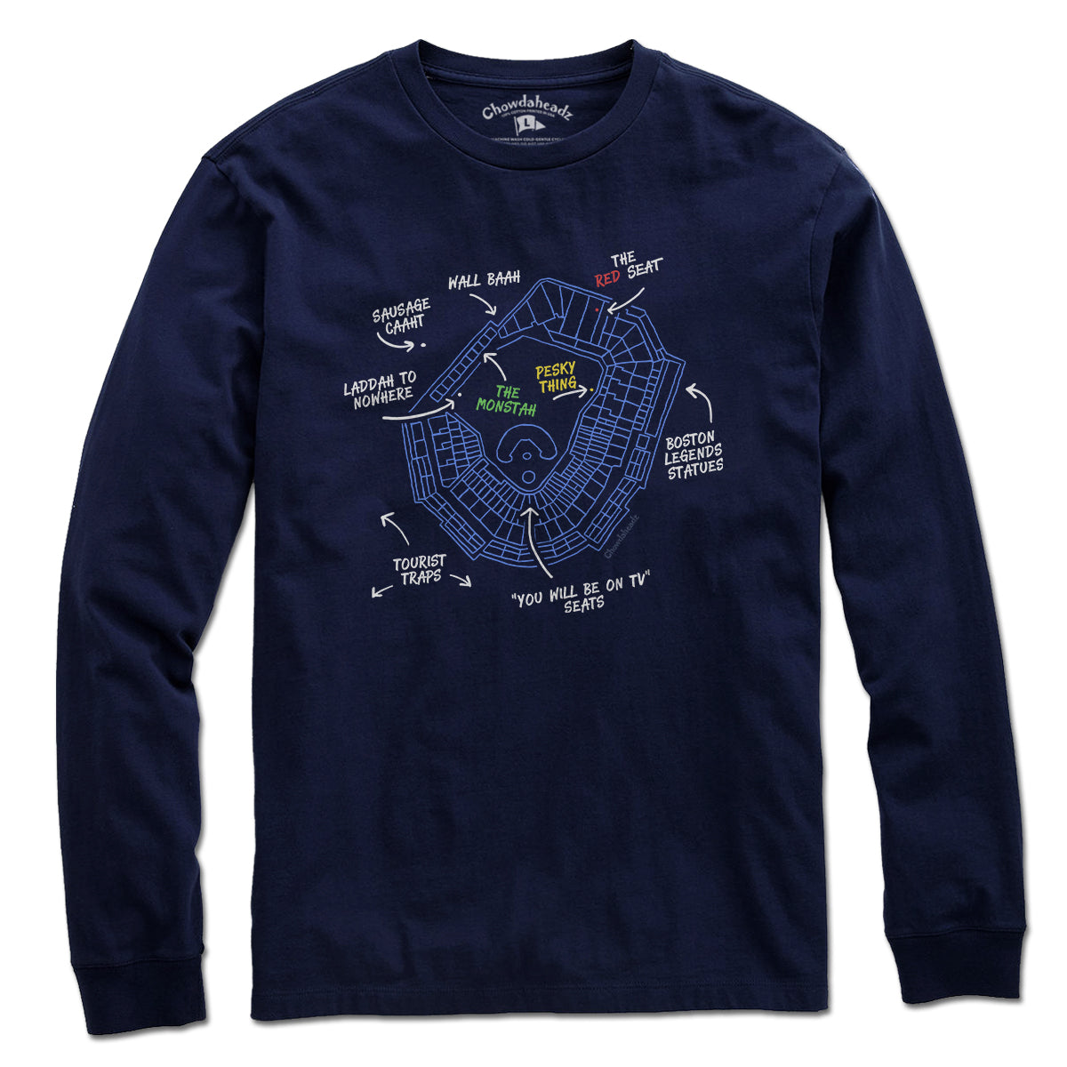 Boston's Ballpaahk Map T-Shirt product image 3