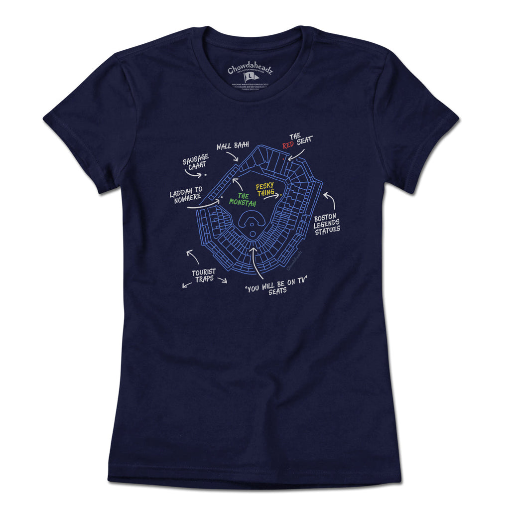 Boston's Ballpaahk Map T-Shirt product image 4