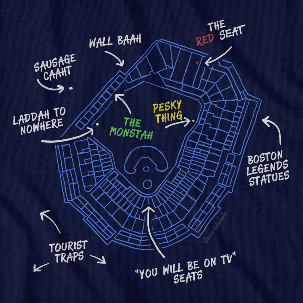 Boston's Ballpaahk Map T-Shirt product image 2