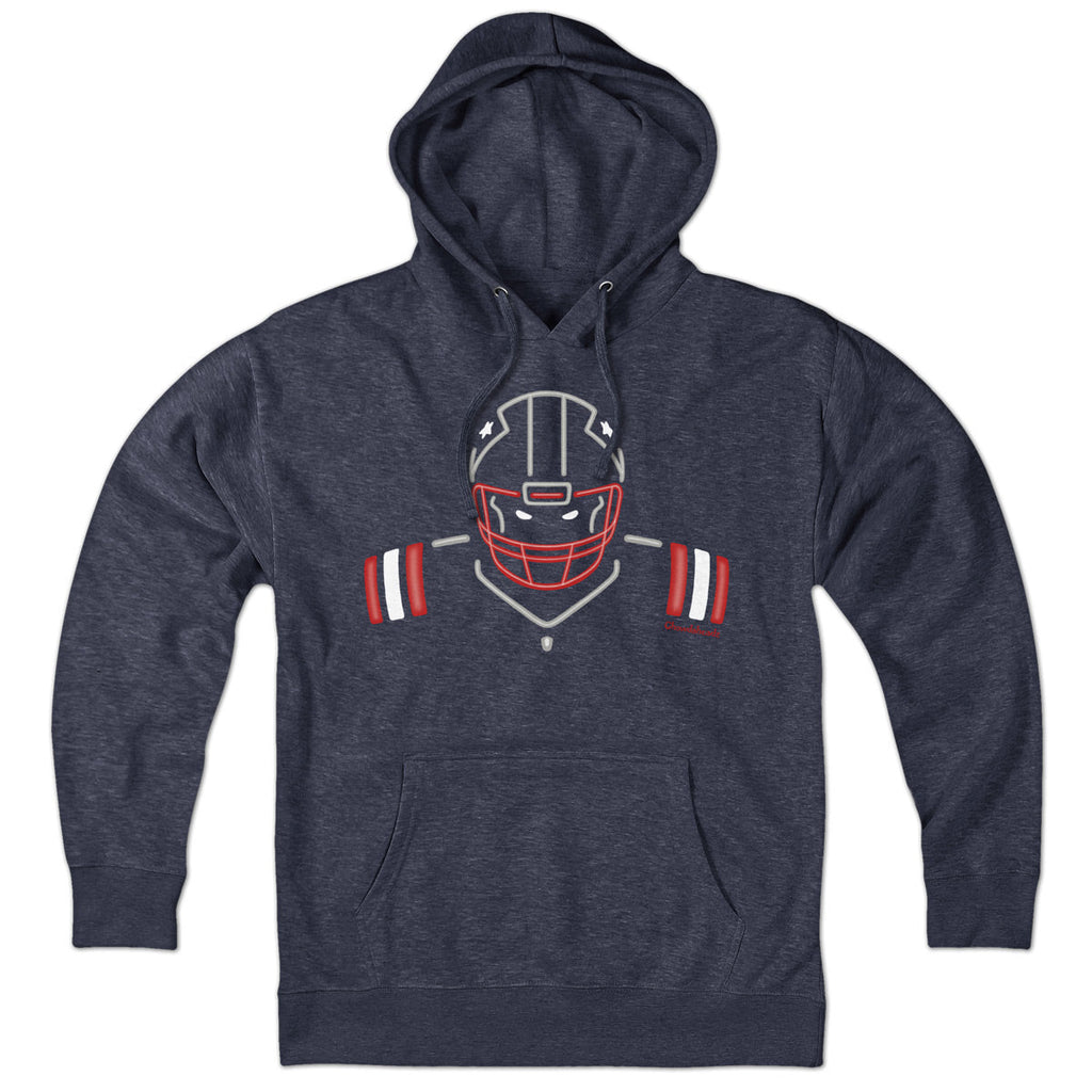 Neon New England Football Hoodie product image 1
