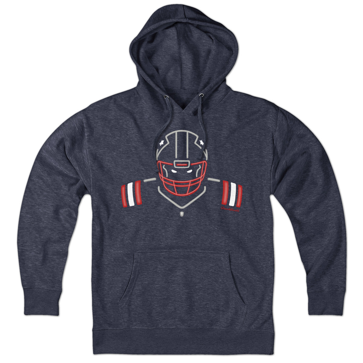 Neon New England Football Hoodie product image 1