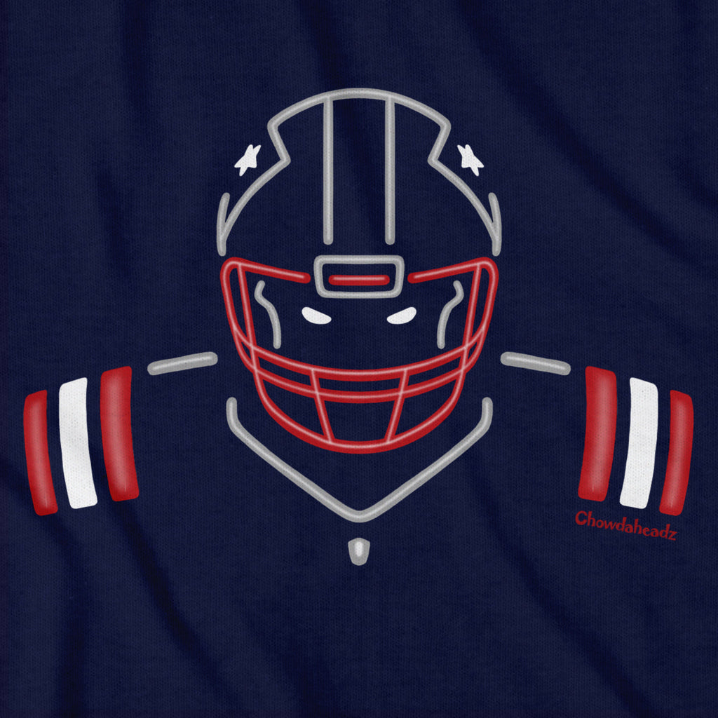 Neon New England Football Youth Hoodie product image 2