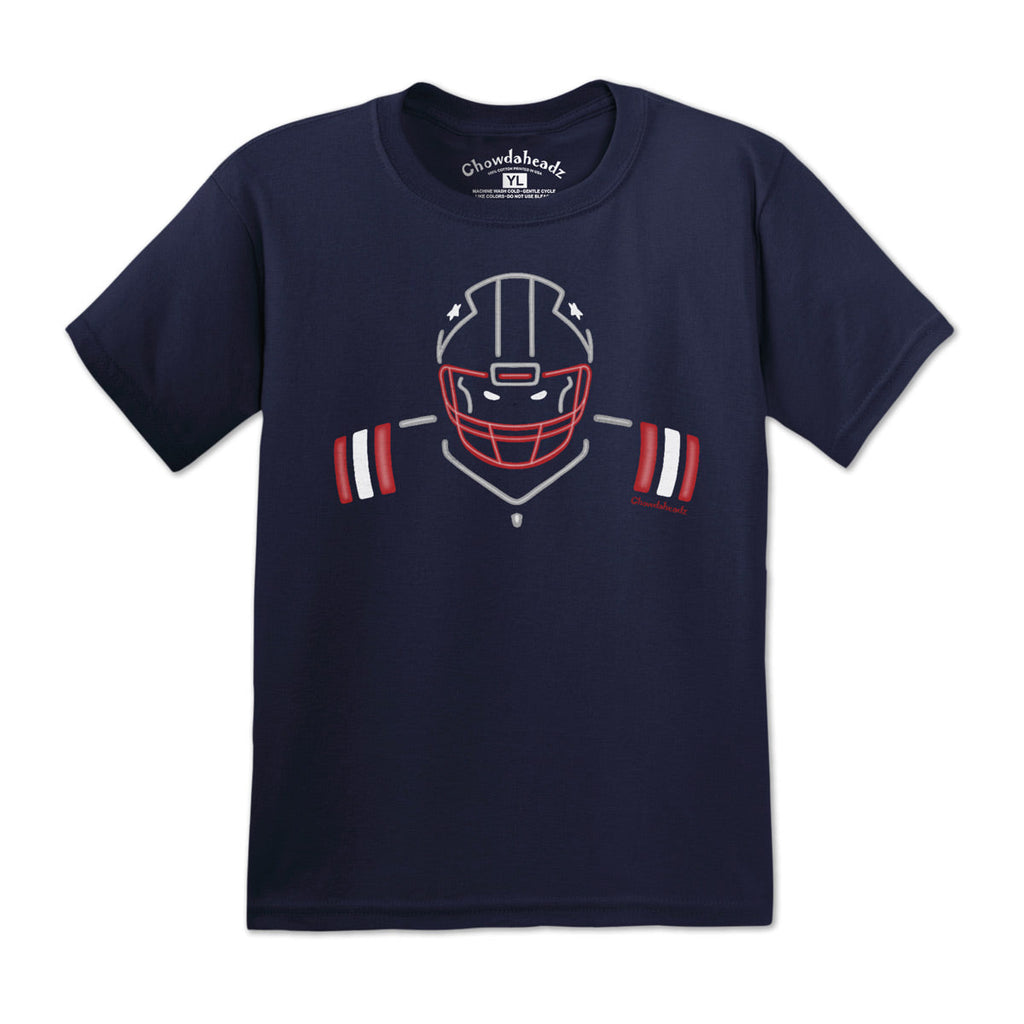 Neon New England Football Youth T-Shirt product image 1