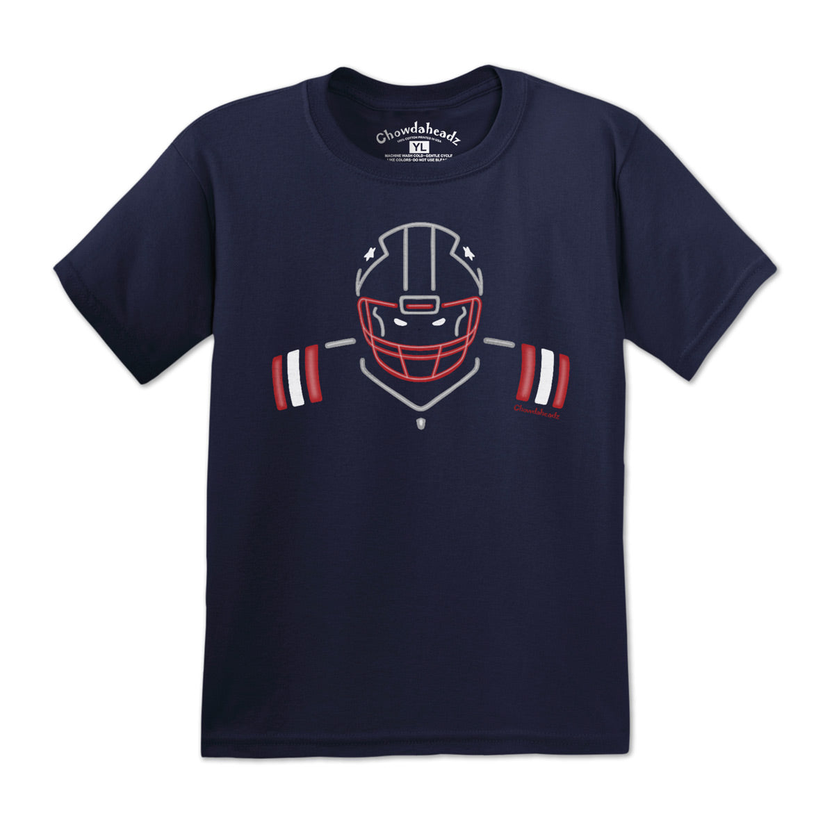 Neon New England Football Youth T-Shirt product image 1