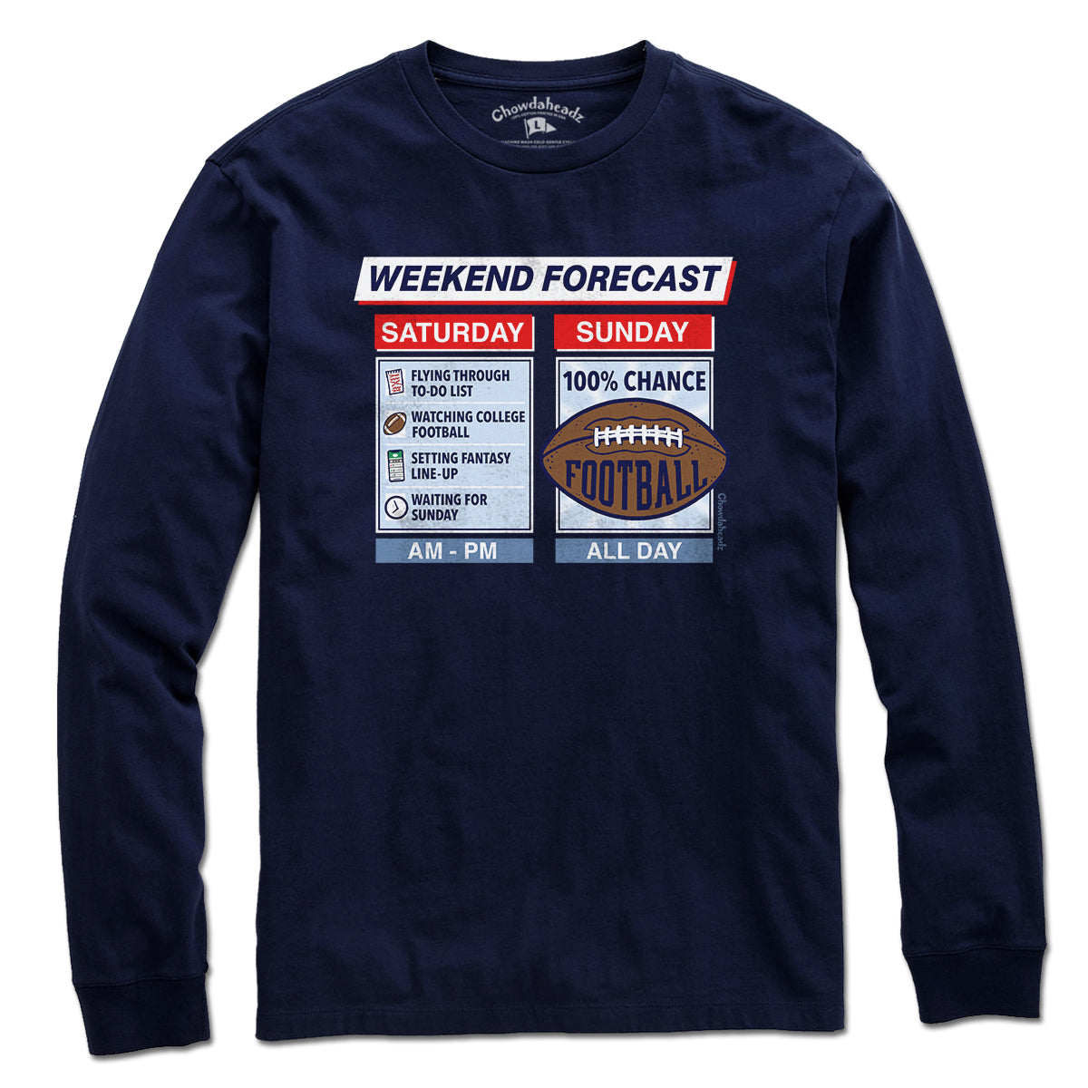 Football Weekend Forecast T-Shirt product image 3