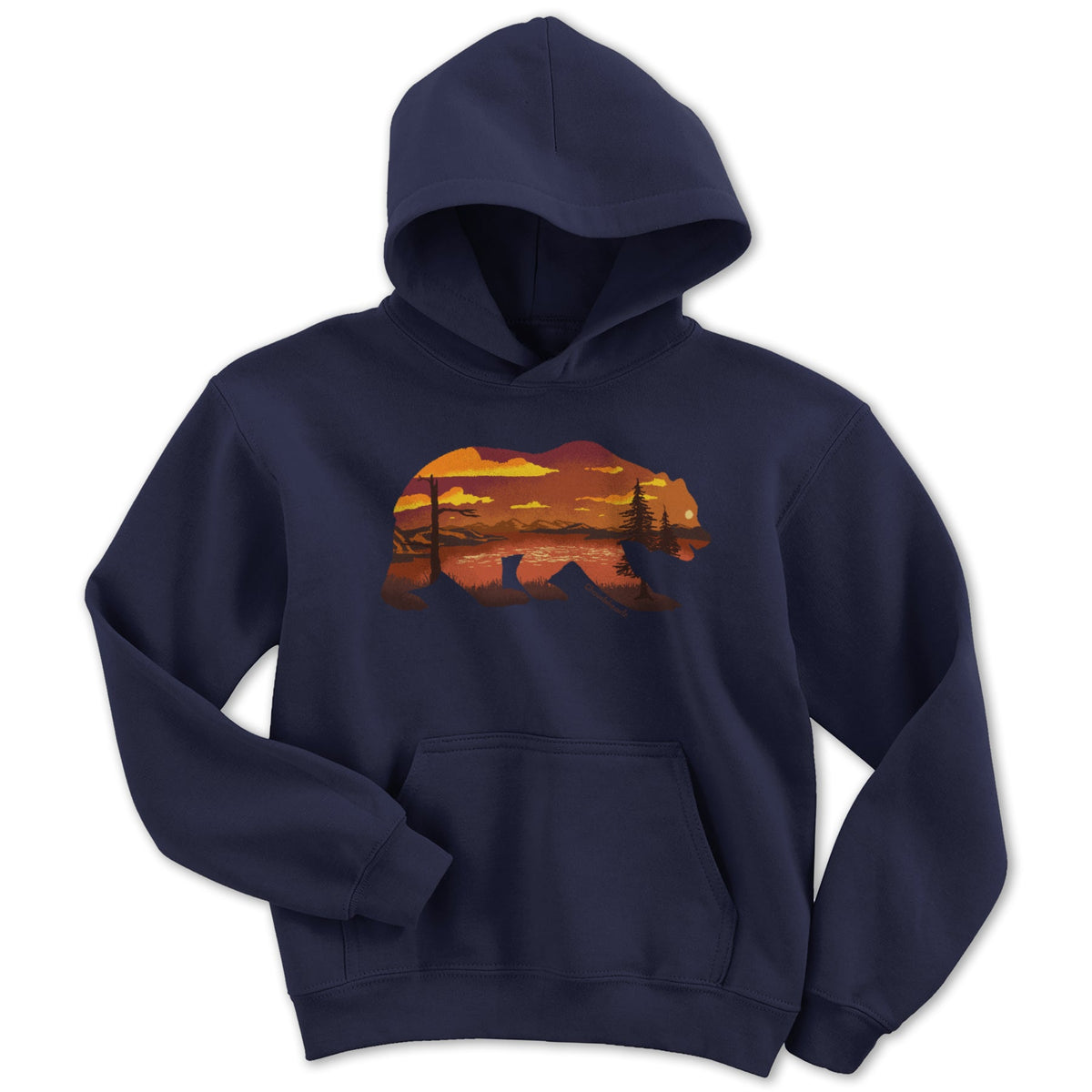 Lakeside Bear Silhouette Youth Hoodie product image 3
