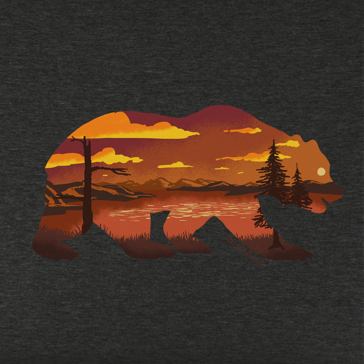 Lakeside Bear Silhouette Youth Hoodie product image 2