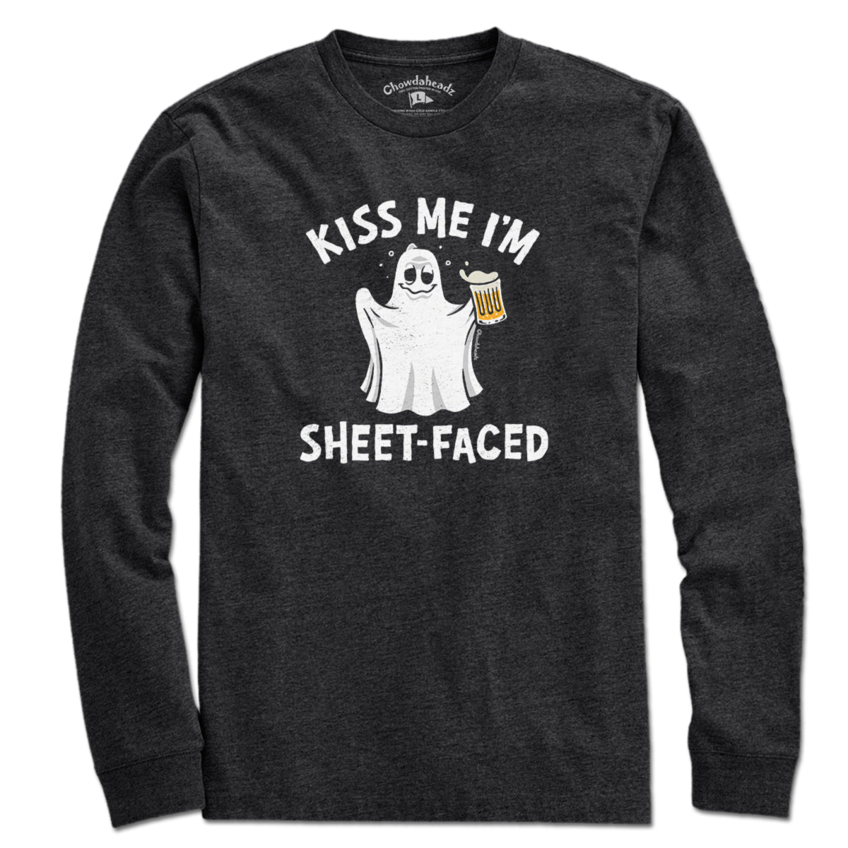 Kiss Me I'm Sheet-Faced Ghost T-Shirt product image 3