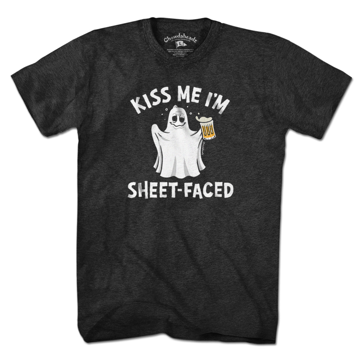 Kiss Me I'm Sheet-Faced Ghost T-Shirt product image 1