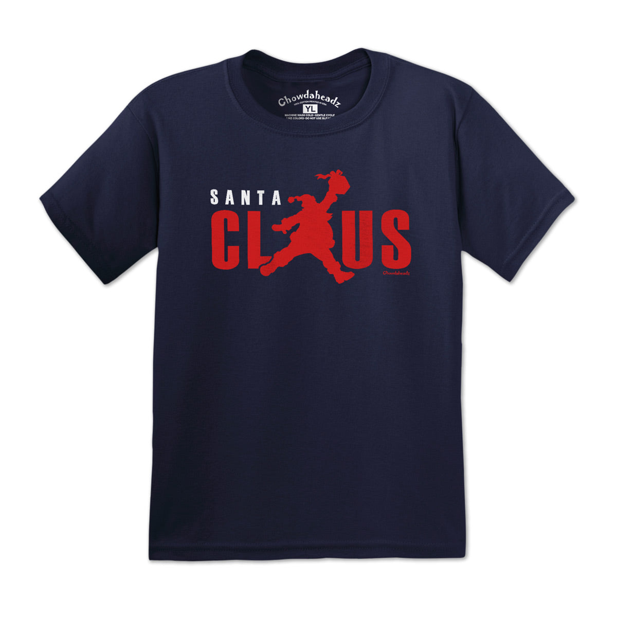 Jumping Santa Claus Logo Youth T-Shirt product image 1