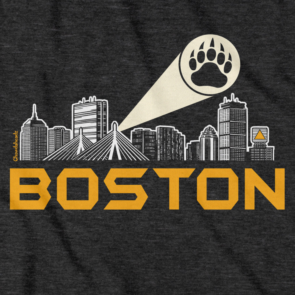 Boston Skyline Bear Paw Signal Hoodie product image 2