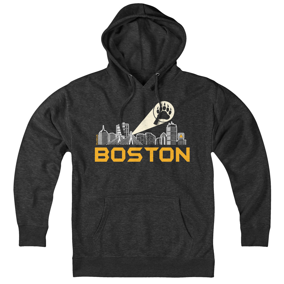 Boston Skyline Bear Paw Signal Hoodie product image 1