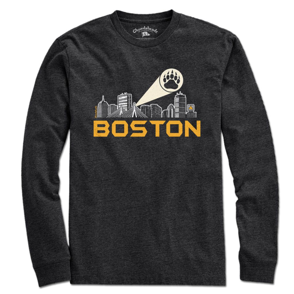 Boston Skyline Bear Paw Signal T-Shirt product image 3