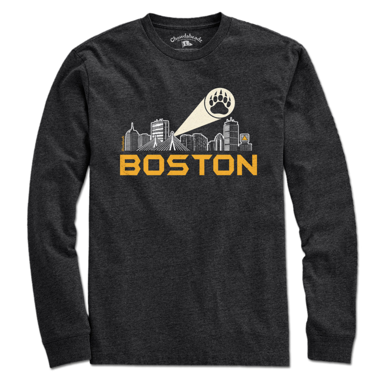 Boston Skyline Bear Paw Signal T-Shirt product image 3