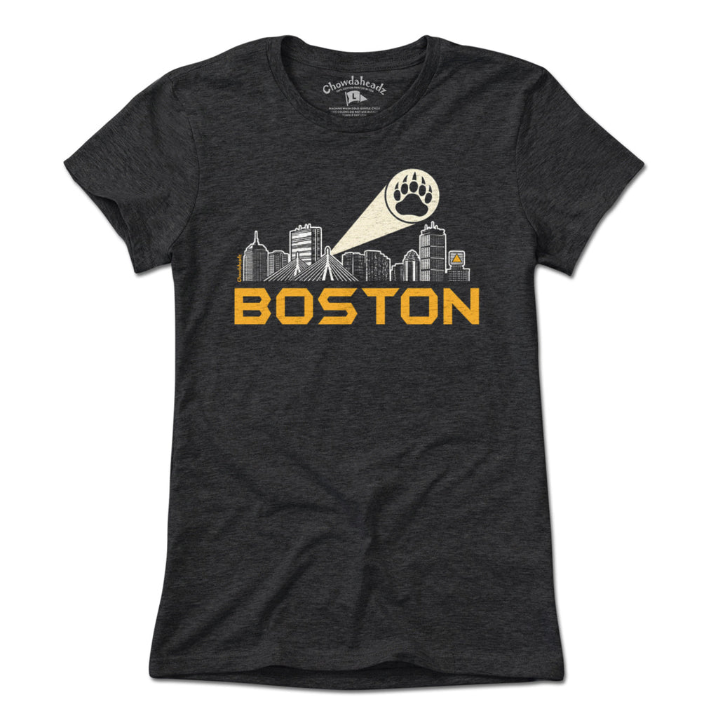 Boston Skyline Bear Paw Signal T-Shirt product image 4