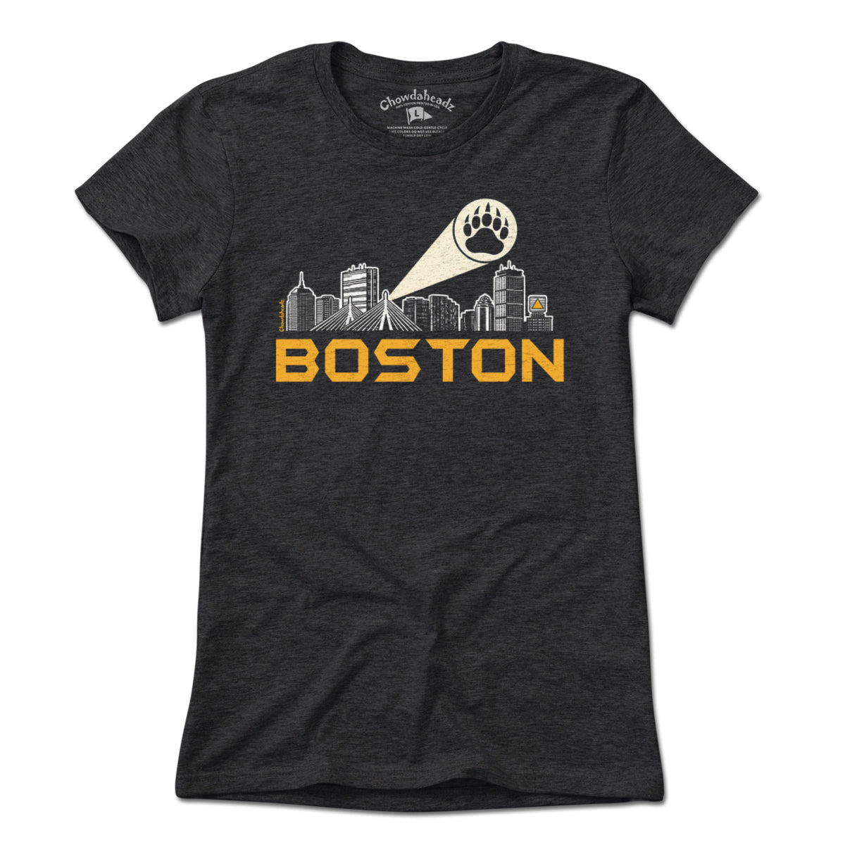 Boston Skyline Bear Paw Signal T-Shirt product image 4
