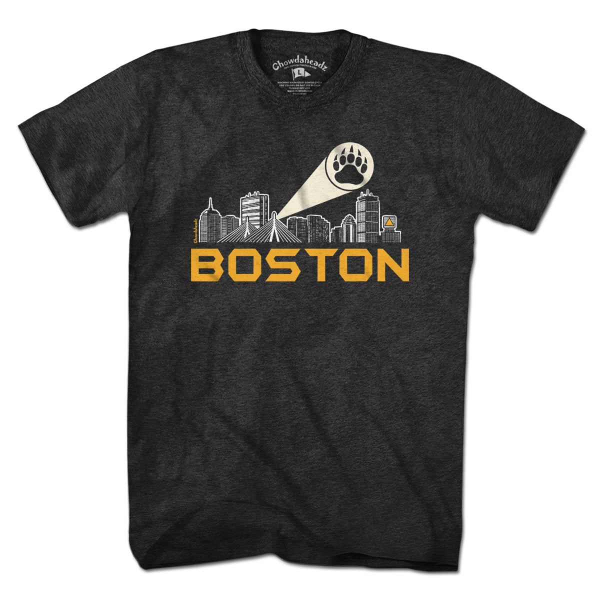 Boston Skyline Bear Paw Signal T-Shirt product image 1