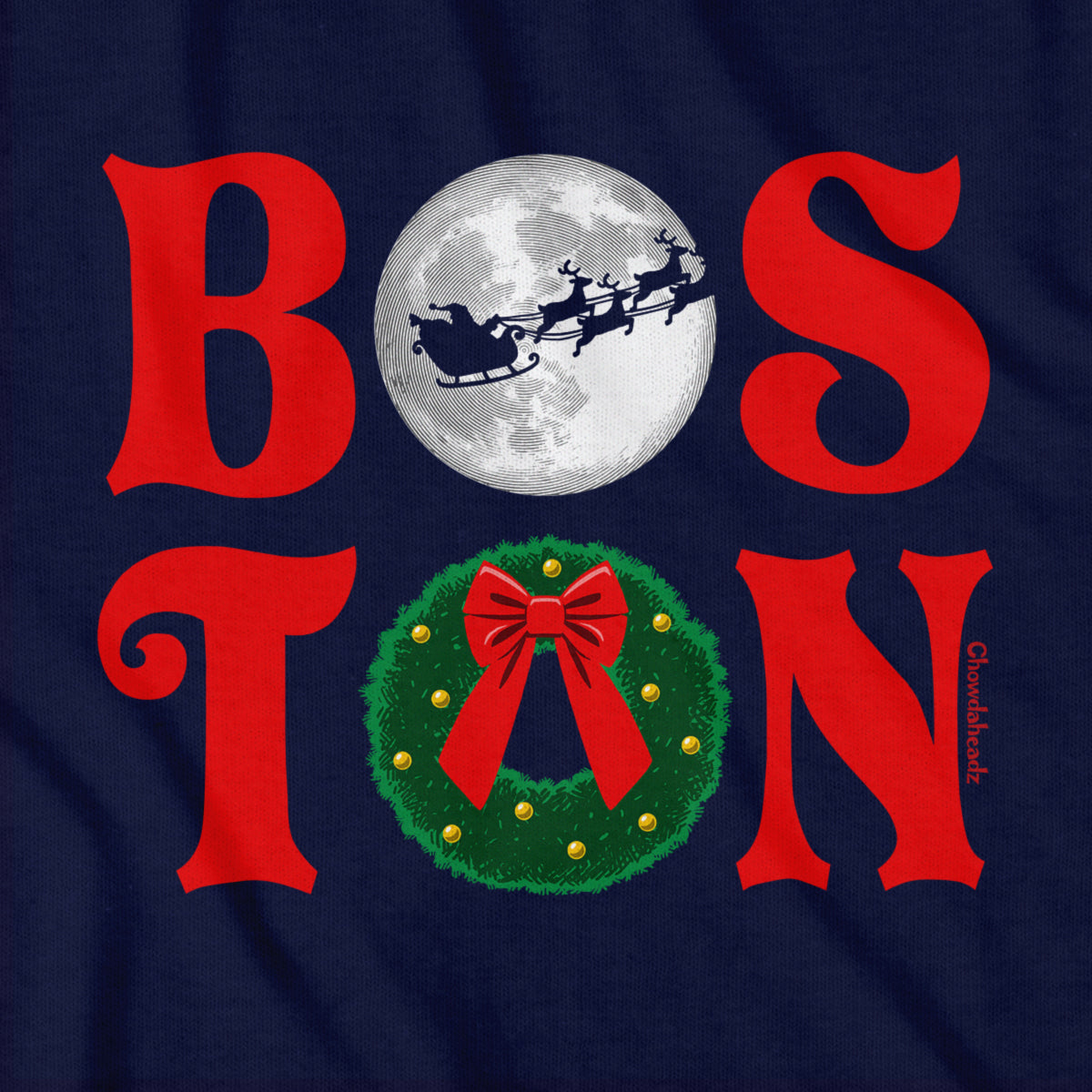 Boston Stacked Christmas Youth Hoodie product image 2