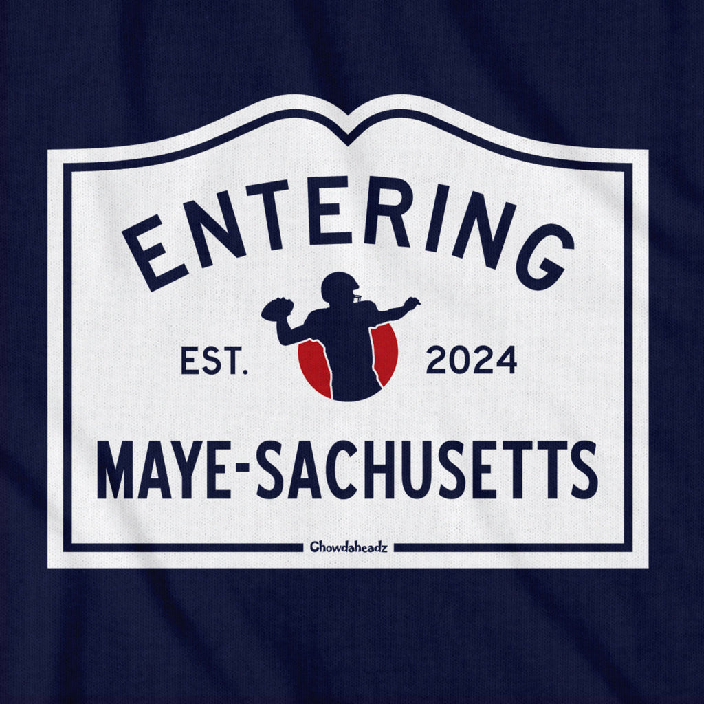 Entering Maye-sachusetts Sign T-Shirt product image 2