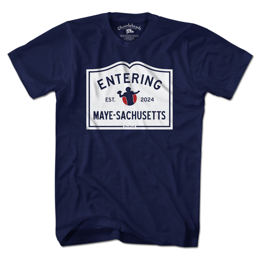 Entering Maye-sachusetts Sign T-Shirt product image 1