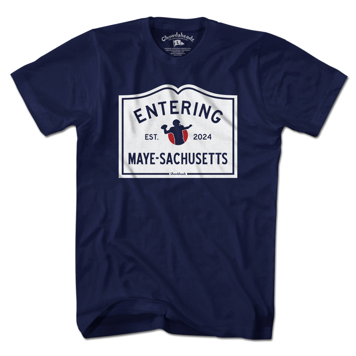 Entering Maye-sachusetts Sign T-Shirt product image 1