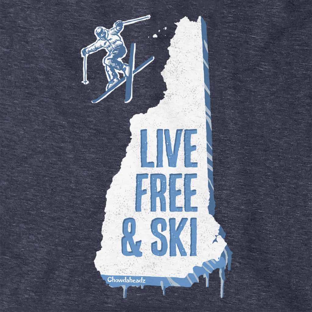 New Hampshire Live Free And Ski Hoodie product image 2