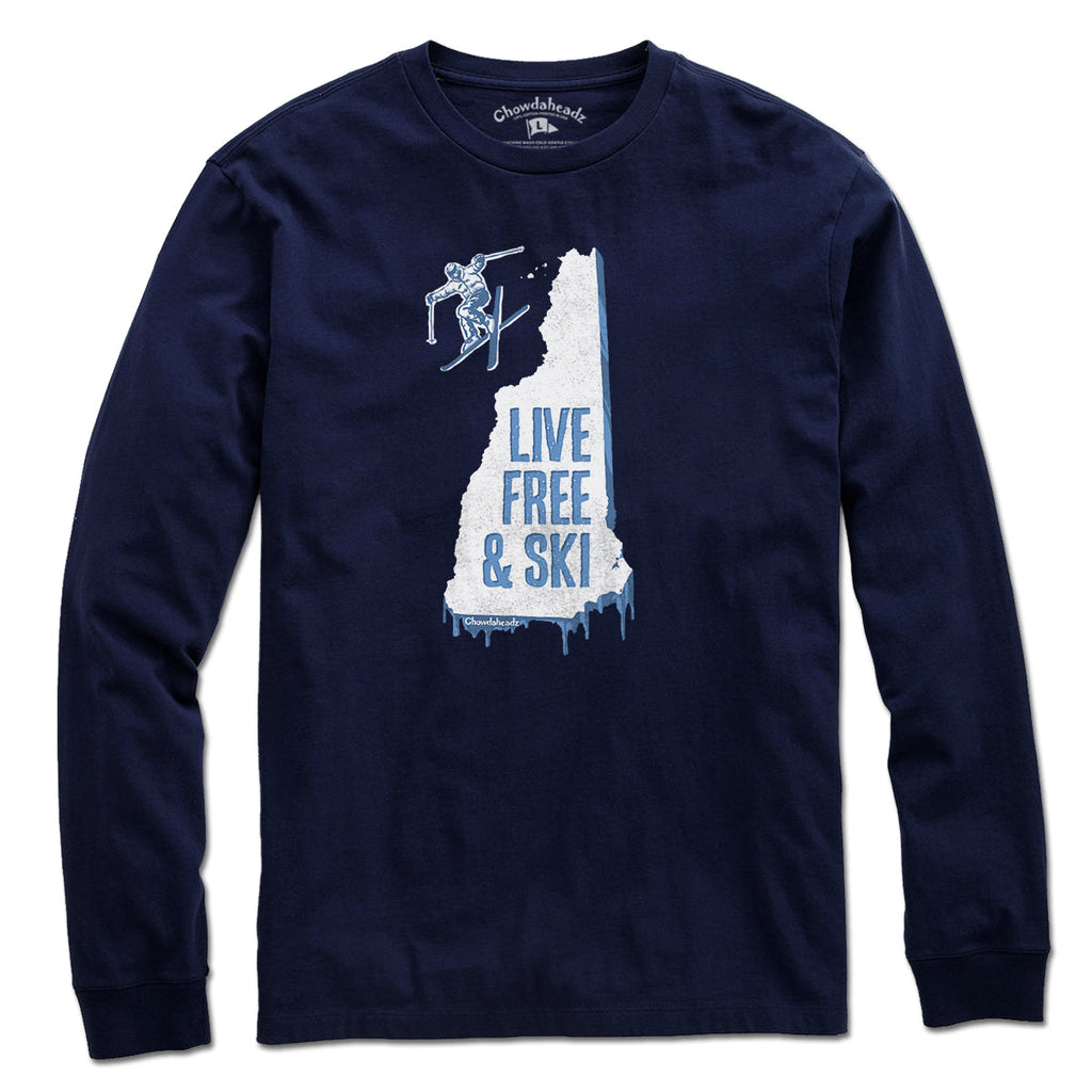 New Hampshire Live Free And Ski T-Shirt product image 3
