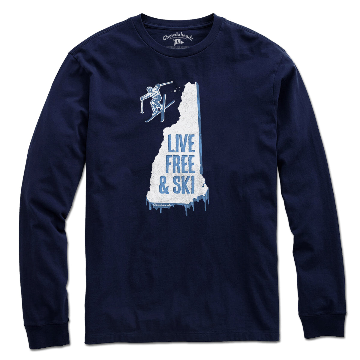New Hampshire Live Free And Ski T-Shirt product image 3