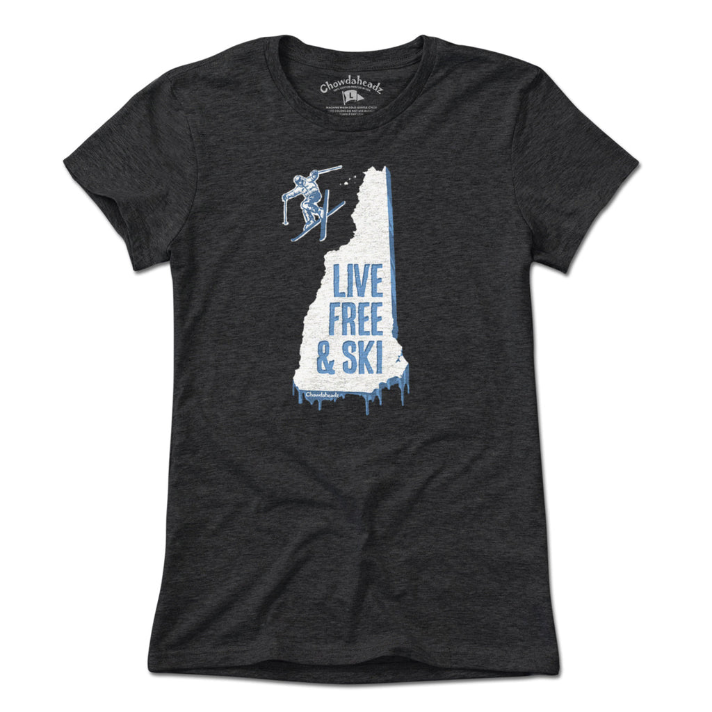 New Hampshire Live Free And Ski T-Shirt product image 8
