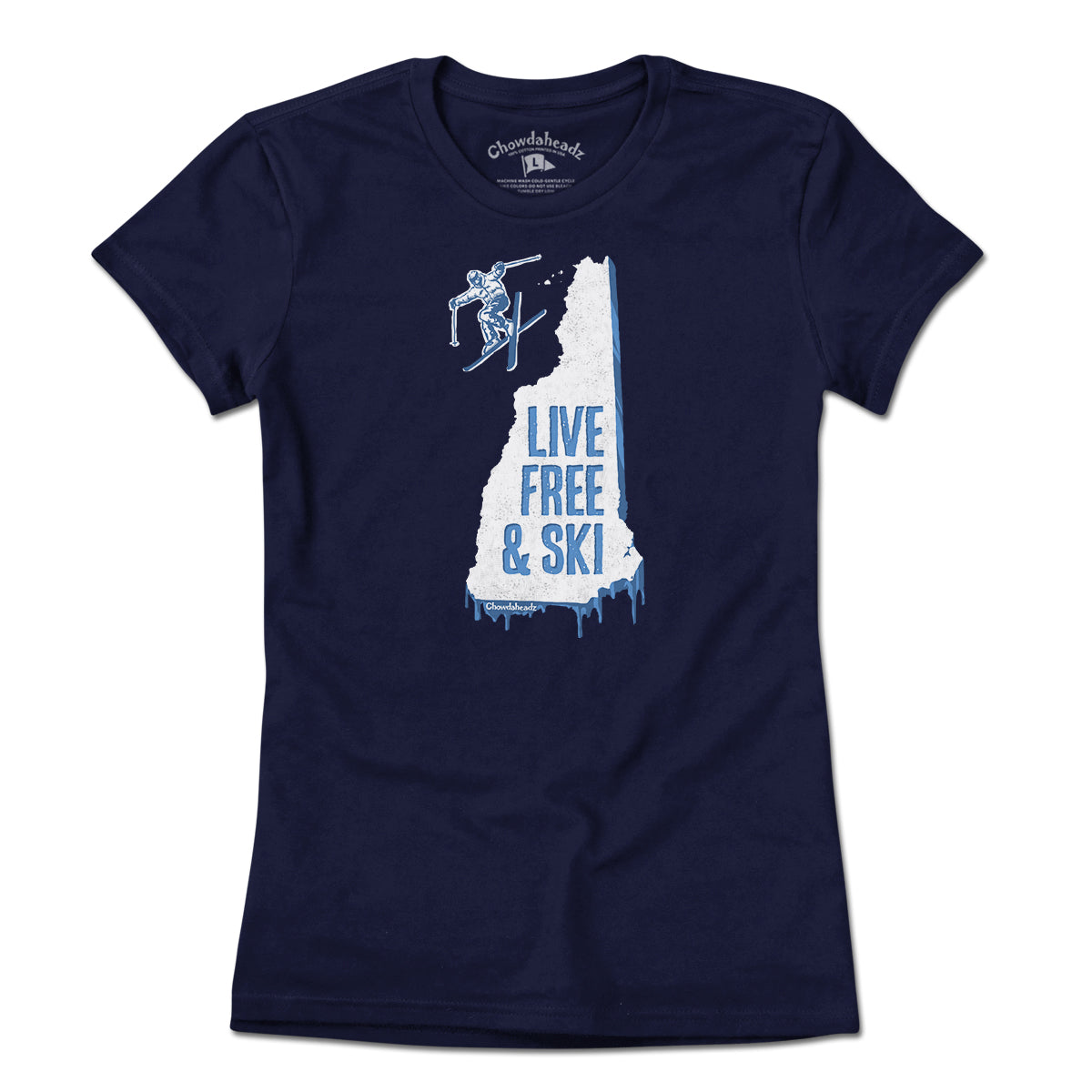 New Hampshire Live Free And Ski T-Shirt product image 4