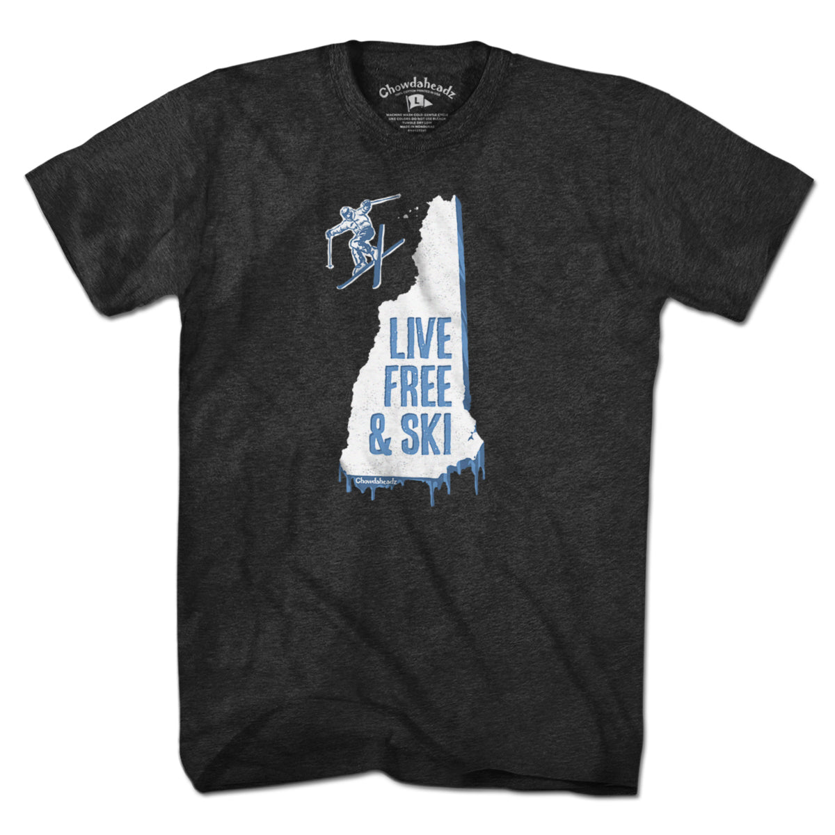 New Hampshire Live Free And Ski T-Shirt product image 5