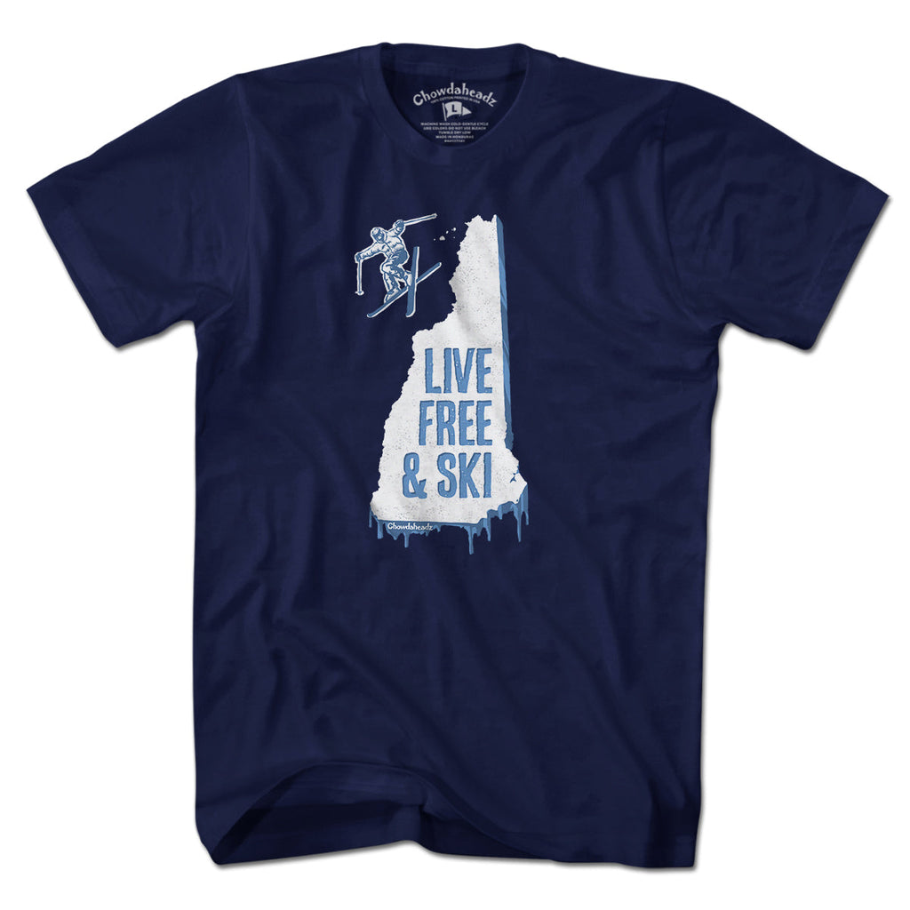 New Hampshire Live Free And Ski T-Shirt product image 1