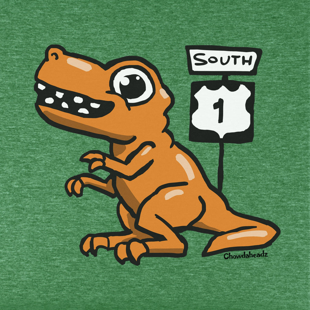 Orange Dino Route 1 Youth T-Shirt product image 2