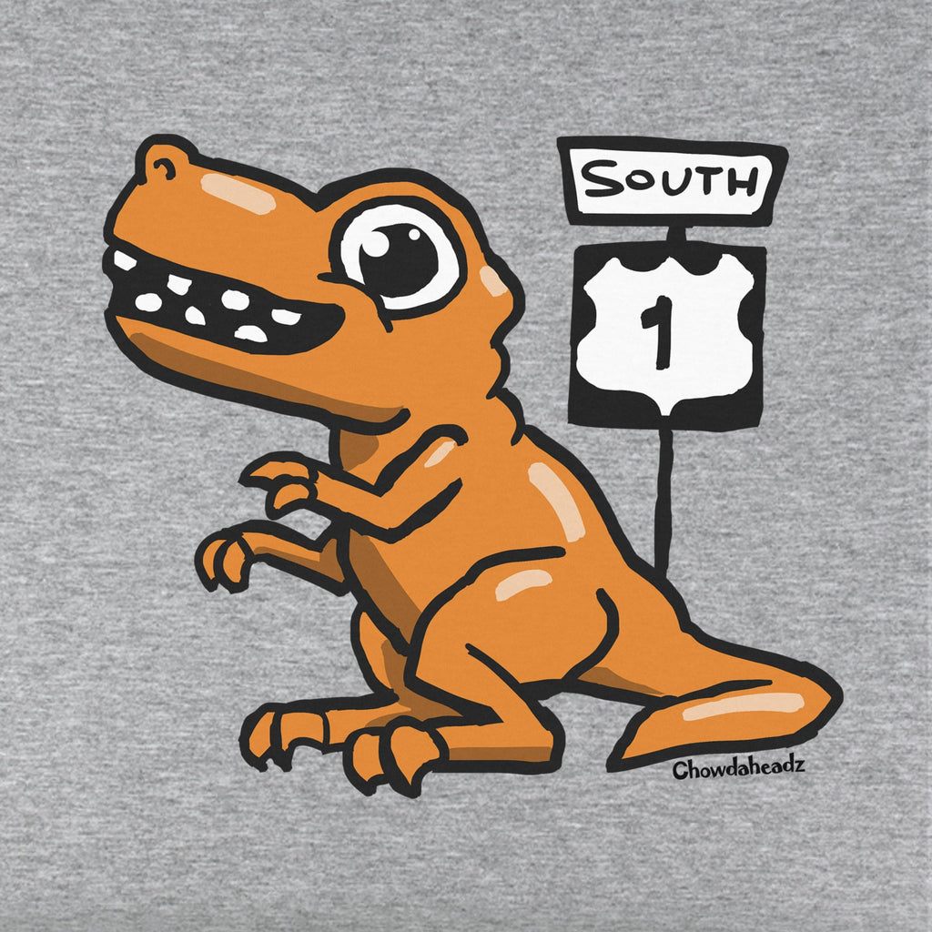 Orange Dino Route 1 Youth T-Shirt product image 4