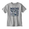 Maine Sketched Icons Youth T-Shirt product image 1