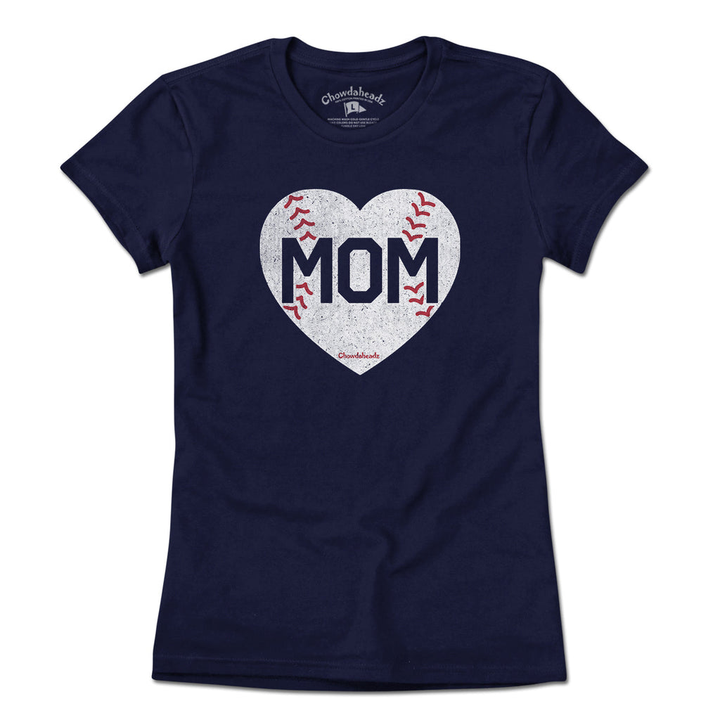 MOM Baseball Heart T-Shirt product image 1