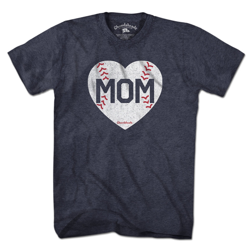 MOM Baseball Heart T-Shirt product image 7