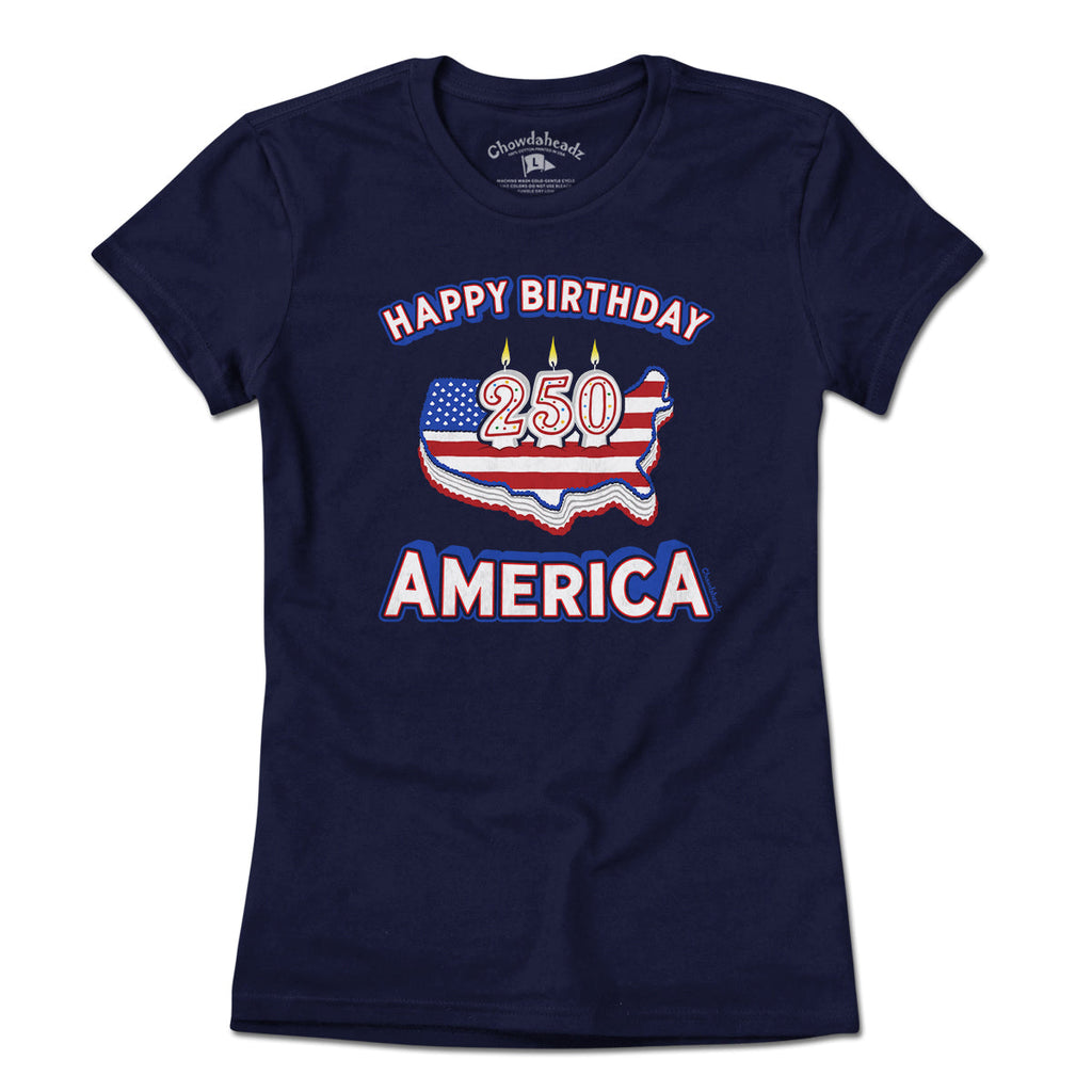 Happy Birthday America USA 250 Cake T-Shirt product image 2