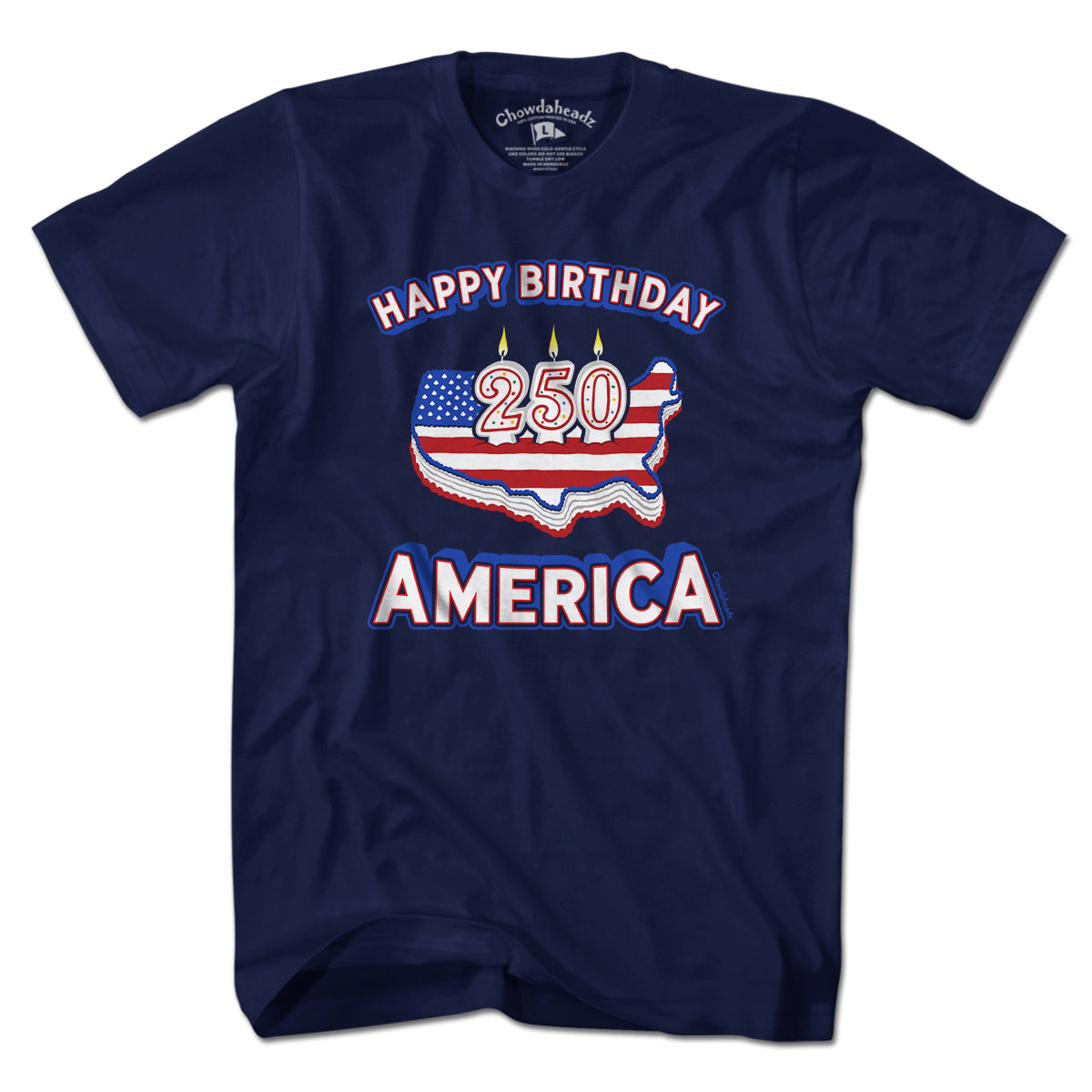 Happy Birthday America USA 250 Cake T-Shirt product image 1