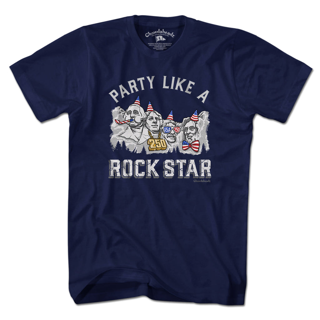 Party Like A Rock Star Rushmore USA 250 T-Shirt product image 1