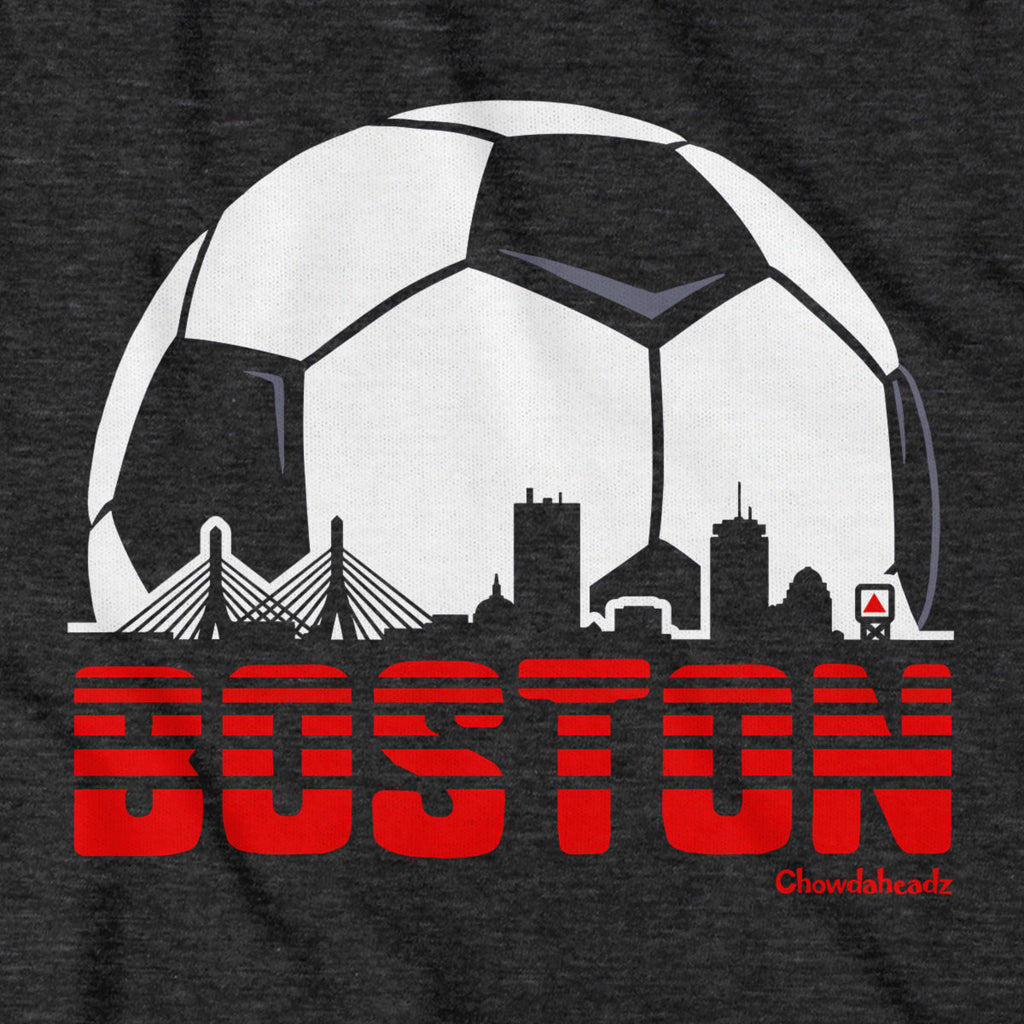 Boston Soccer Skyline T-Shirt product image 6