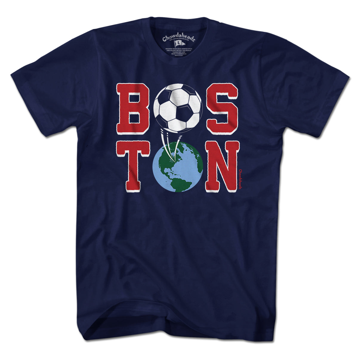 Boston Soccer Stacked T-Shirt product image 1
