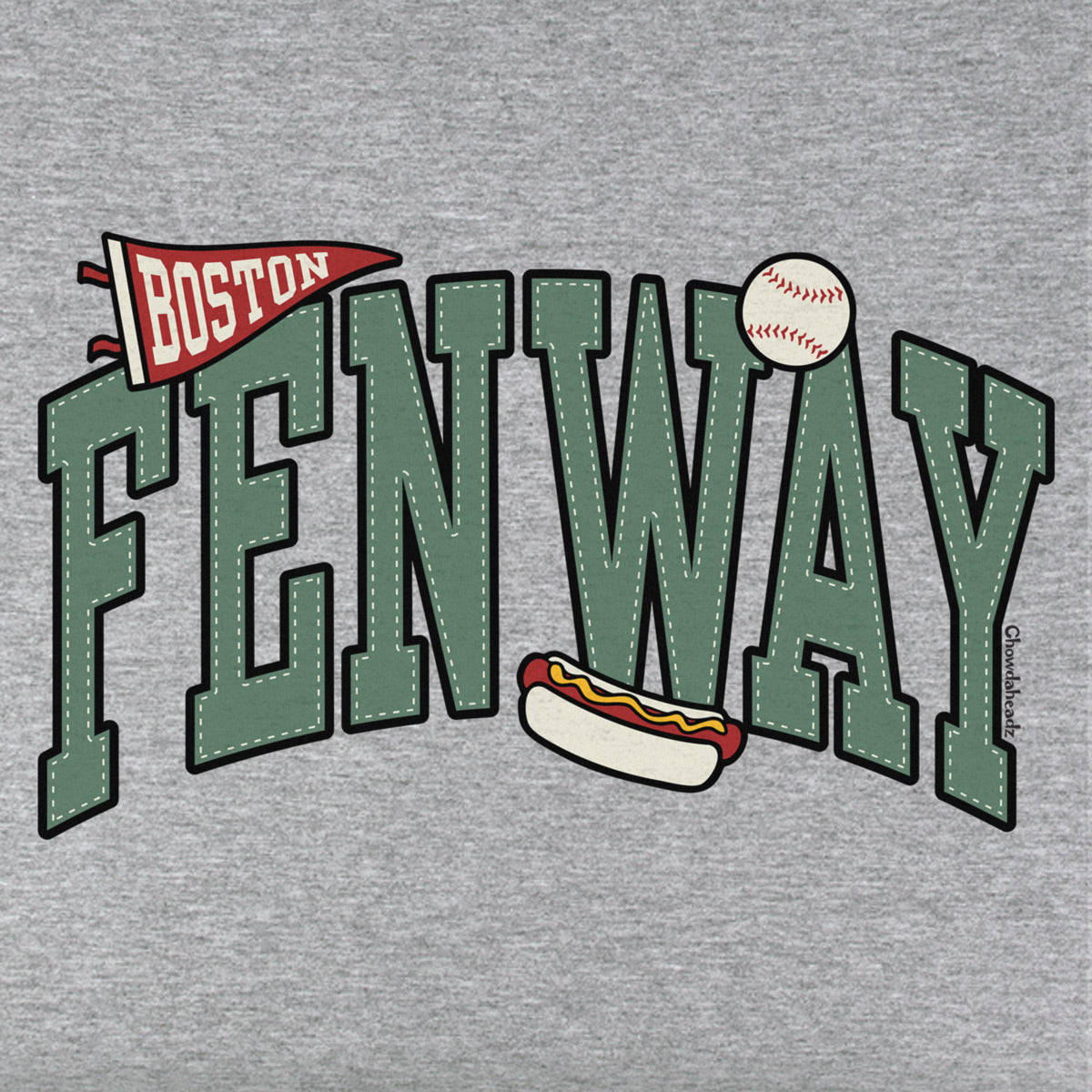 Fenway Arch Baseball Icons Youth T-Shirt product image 2