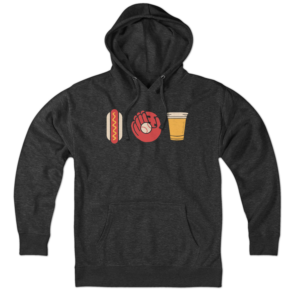 Hotdog Baseball Beer Hoodie product image 1