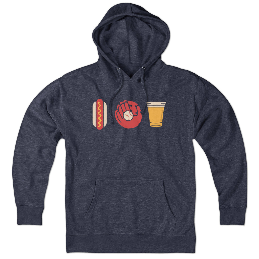 Hotdog Baseball Beer Hoodie product image 3
