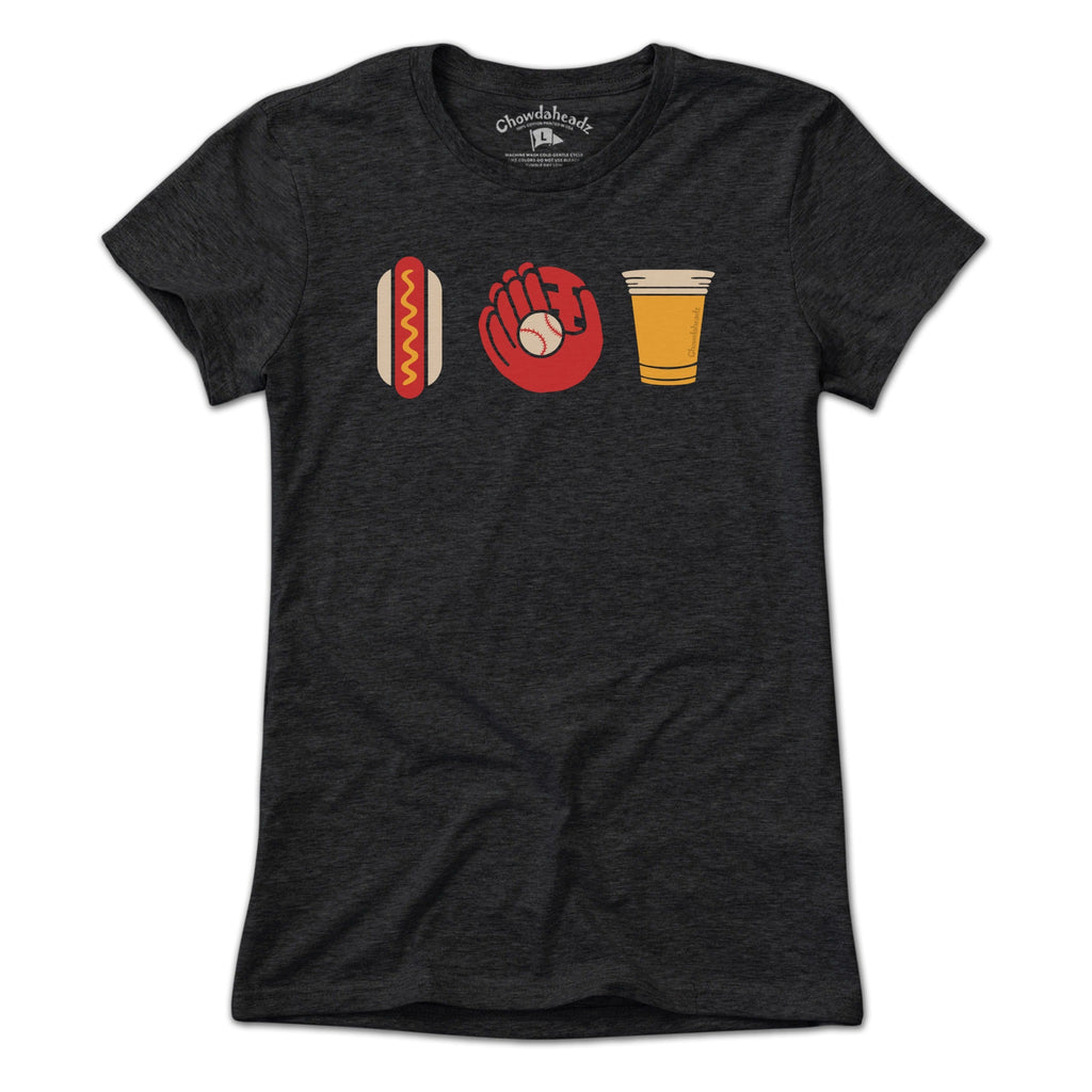 Hotdog Baseball Beer T-Shirt product image 6