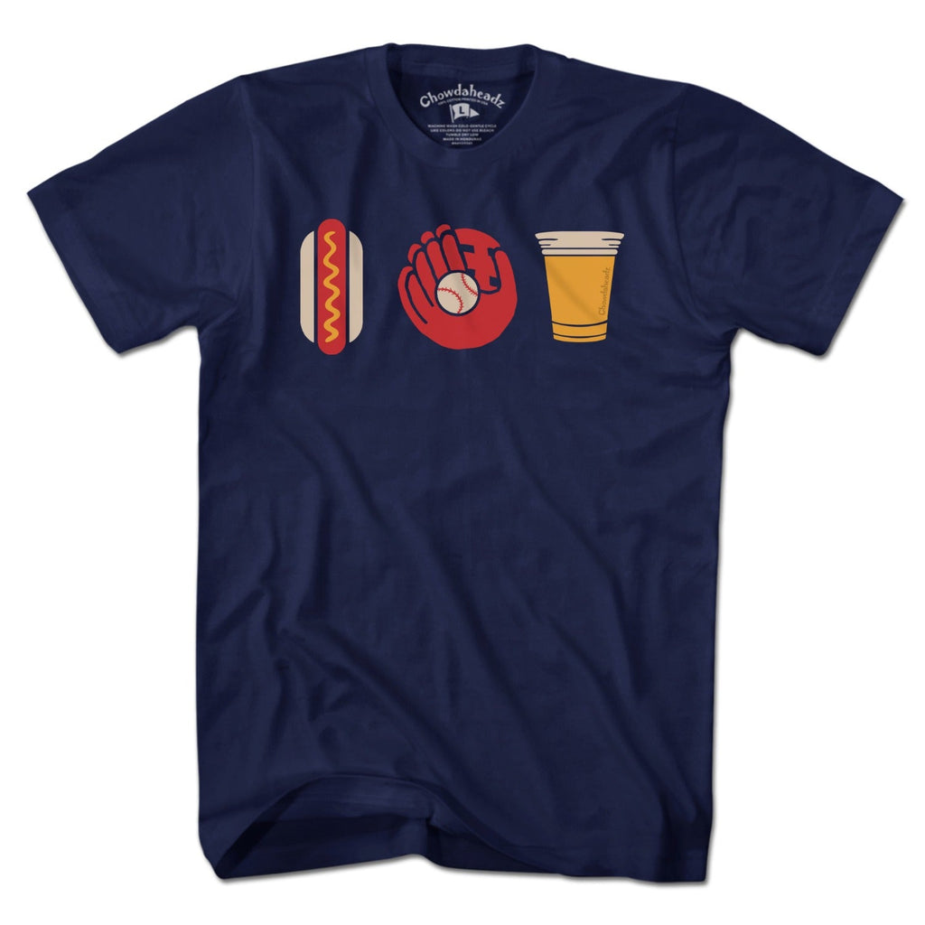 Hotdog Baseball Beer T-Shirt product image 1