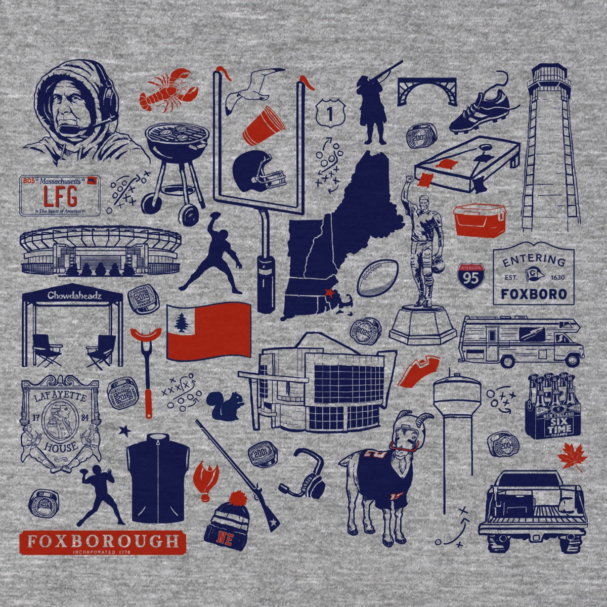 Foxboro Football Tourist Attraction Hoodie product image 2