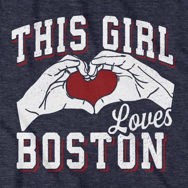 This Girl Loves Boston T-Shirt product image 2