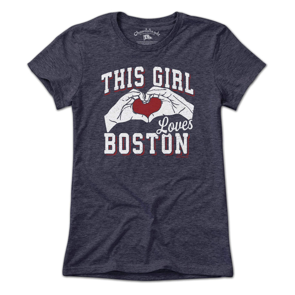 This Girl Loves Boston T-Shirt product image 3